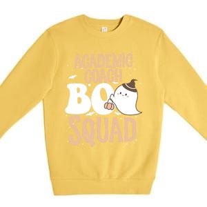 Funny Halloween Academic Coach Boo Squad Costume Teacher Meaningful Gift Premium Crewneck Sweatshirt