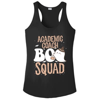 Funny Halloween Academic Coach Boo Squad Costume Teacher Meaningful Gift Ladies PosiCharge Competitor Racerback Tank