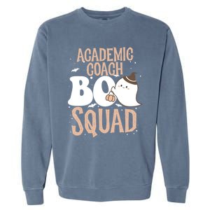 Funny Halloween Academic Coach Boo Squad Costume Teacher Meaningful Gift Garment-Dyed Sweatshirt