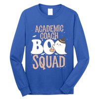 Funny Halloween Academic Coach Boo Squad Costume Teacher Meaningful Gift Long Sleeve Shirt