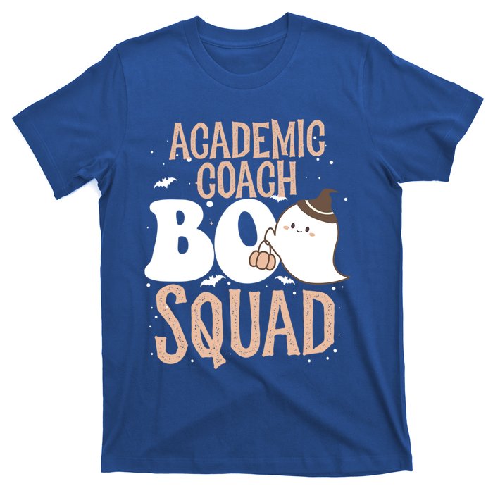 Funny Halloween Academic Coach Boo Squad Costume Teacher Meaningful Gift T-Shirt