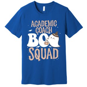 Funny Halloween Academic Coach Boo Squad Costume Teacher Meaningful Gift Premium T-Shirt