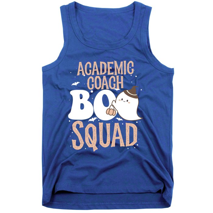 Funny Halloween Academic Coach Boo Squad Costume Teacher Meaningful Gift Tank Top