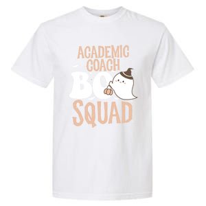 Funny Halloween Academic Coach Boo Squad Costume Teacher Meaningful Gift Garment-Dyed Heavyweight T-Shirt