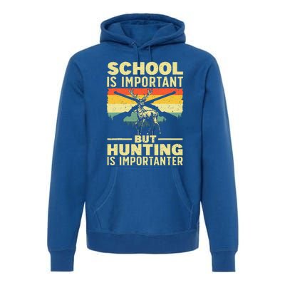 Funny Hunting Art For Deer Hunter Wildlife Hunting Premium Hoodie