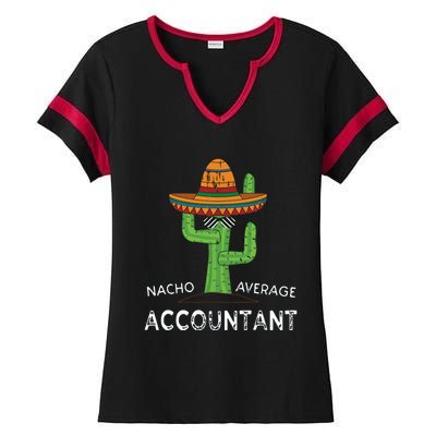 Fun Hilarious Accounting Humor Funny Accountant Ladies Halftime Notch Neck Tee