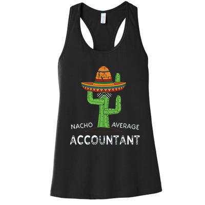 Fun Hilarious Accounting Humor Funny Accountant Women's Racerback Tank