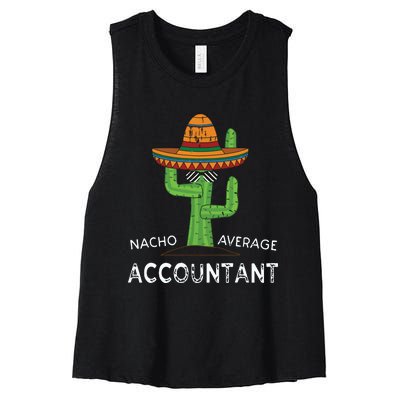 Fun Hilarious Accounting Humor Funny Accountant Women's Racerback Cropped Tank