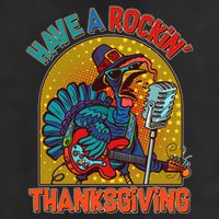 Funny Have A Rockin' Thanksgiving Rocker Turkey 11oz C Handle Ceramic Mug