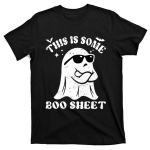 Funny Halloween Boo Ghost Sunglasses This is Some Boo Sheet T-Shirt