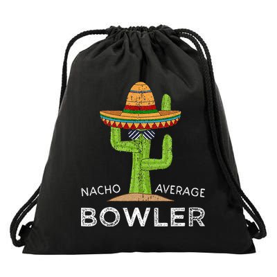 Fun Hilarious Bowler Joke Humor Funny Bowling Saying Drawstring Bag