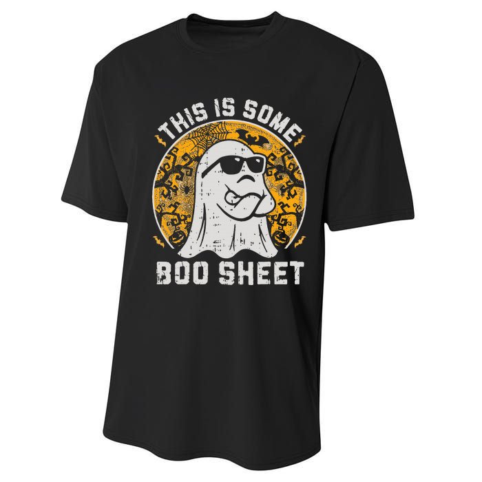 Funny Halloween Boo Ghost Costume This is Some Boo Sheet Performance Sprint T-Shirt