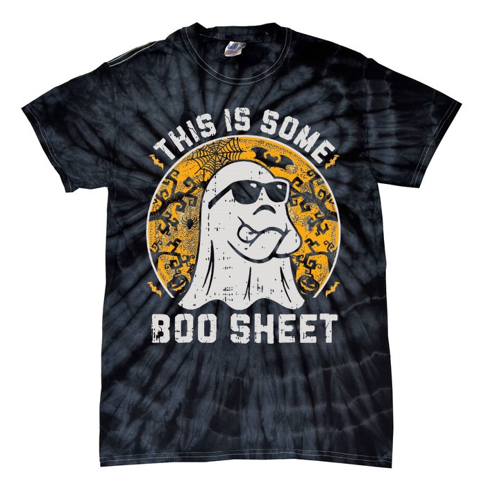 Funny Halloween Boo Ghost Costume This is Some Boo Sheet Tie-Dye T-Shirt