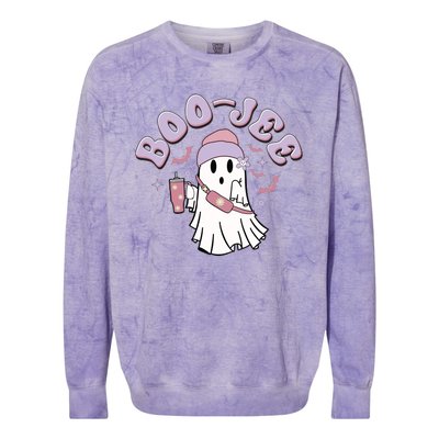 Funny Halloween Boo Jee Ghost Colorblast Crewneck Sweatshirt