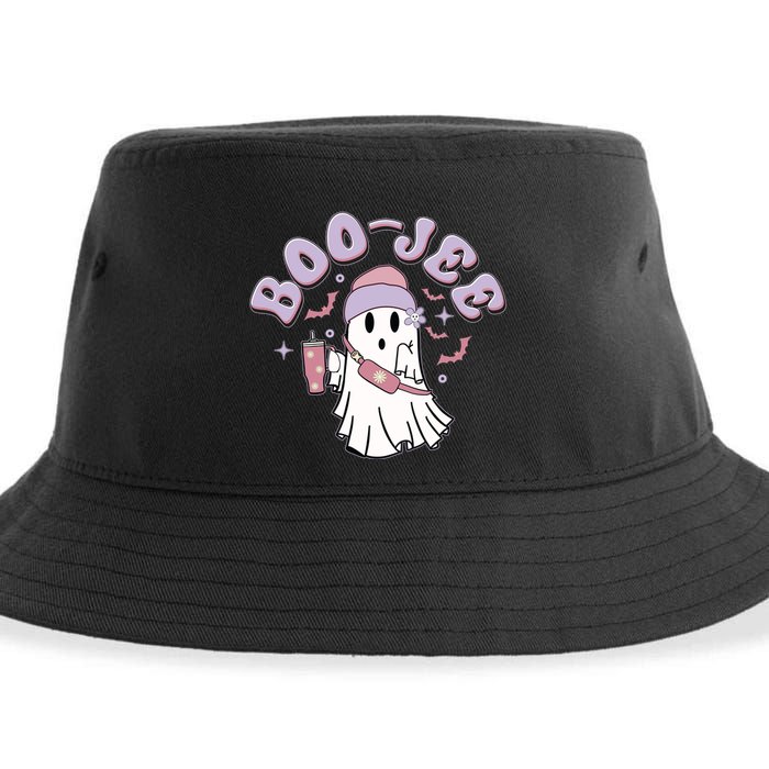 Funny Halloween Boo Jee Ghost Sustainable Bucket Hat