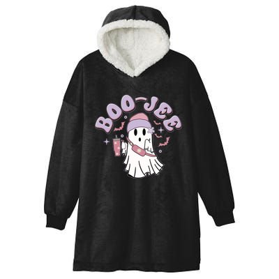 Funny Halloween Boo Jee Ghost Hooded Wearable Blanket