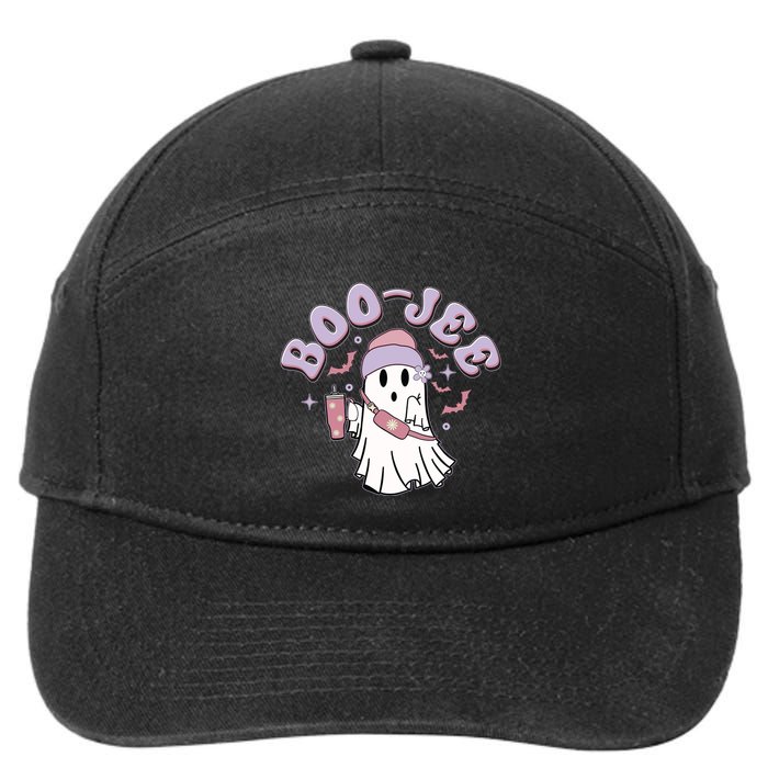 Funny Halloween Boo Jee Ghost 7-Panel Snapback Hat