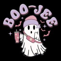 Funny Halloween Boo Jee Ghost 7-Panel Snapback Hat