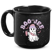 Funny Halloween Boo Jee Ghost 15oz Campfire Ceramic Mug
