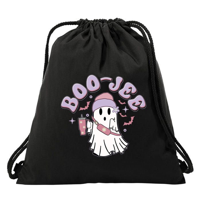 Funny Halloween Boo Jee Ghost Drawstring Bag