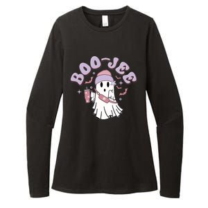 Funny Halloween Boo Jee Ghost Womens CVC Long Sleeve Shirt