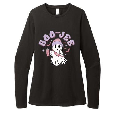 Funny Halloween Boo Jee Ghost Womens CVC Long Sleeve Shirt