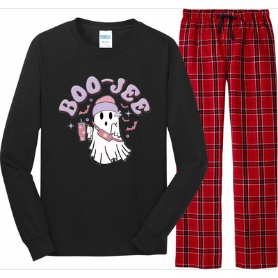 Funny Halloween Boo Jee Ghost Long Sleeve Pajama Set