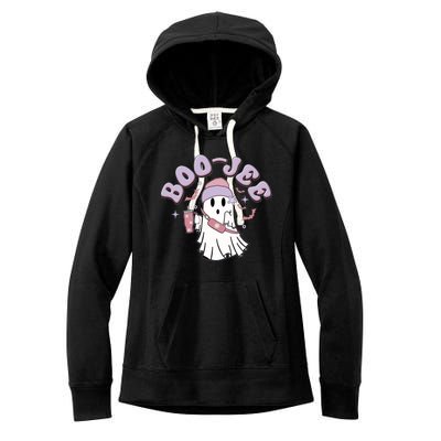 Funny Halloween Boo Jee Ghost Women's Fleece Hoodie