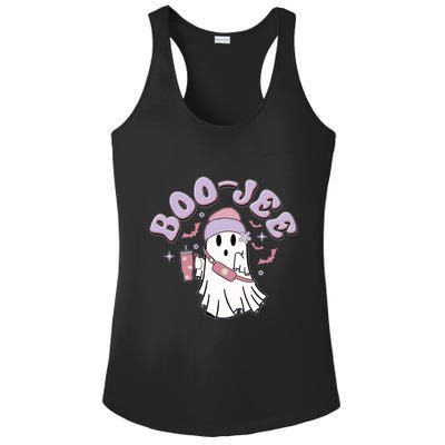 Funny Halloween Boo Jee Ghost Ladies PosiCharge Competitor Racerback Tank