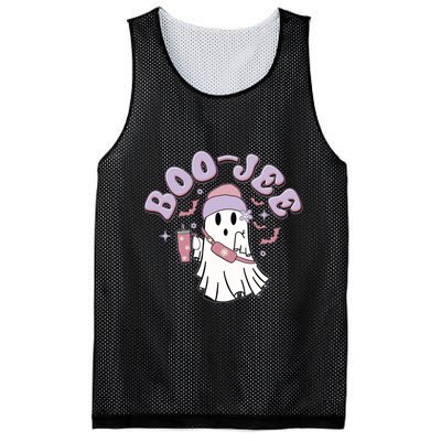Funny Halloween Boo Jee Ghost Mesh Reversible Basketball Jersey Tank