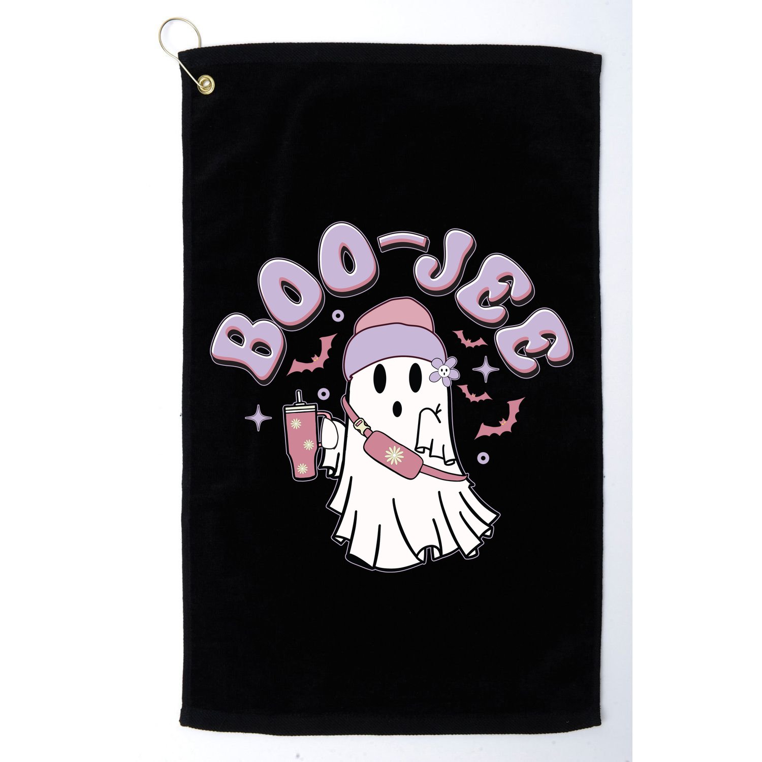 Funny Halloween Boo Jee Ghost Golf Towel