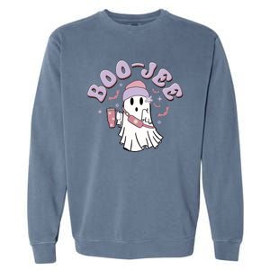 Funny Halloween Boo Jee Ghost Garment-Dyed Sweatshirt