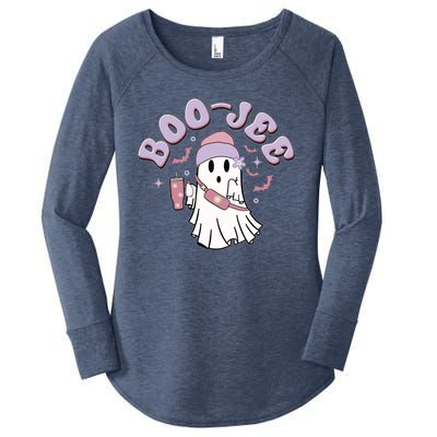 Funny Halloween Boo Jee Ghost Women's Perfect Tri Tunic Long Sleeve Shirt