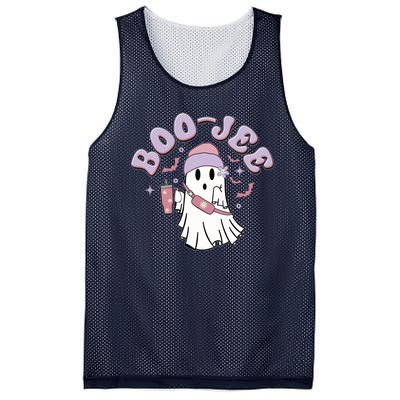 Funny Halloween Boo Jee Ghost Mesh Reversible Basketball Jersey Tank