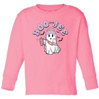 Funny Halloween Boo Jee Ghost Toddler Long Sleeve Shirt