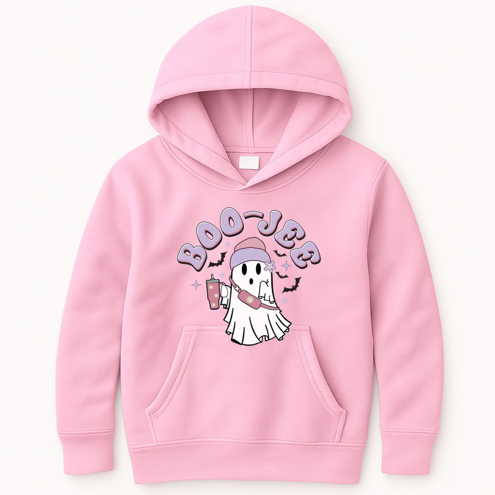 Funny Halloween Boo Jee Ghost Kids Hoodie
