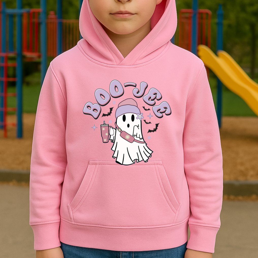 Funny Halloween Boo Jee Ghost Kids Hoodie
