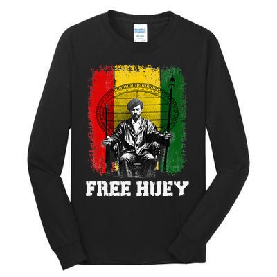 Free Huey Black History African Roots Empowerment Tall Long Sleeve T-Shirt