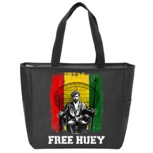 Free Huey Black History African Roots Empowerment Zip Tote Bag