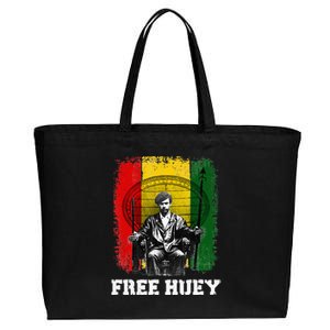 Free Huey Black History African Roots Empowerment Cotton Canvas Jumbo Tote