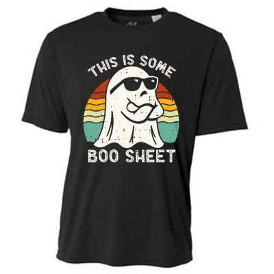 Funny Halloween Boo Ghost Costume This Is Some Boo Sheet Cooling Performance Crew T-Shirt