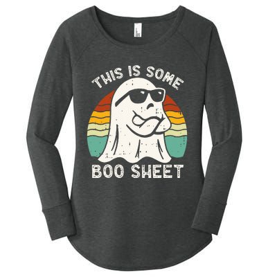 Funny Halloween Boo Ghost Costume This Is Some Boo Sheet Women's Perfect Tri Tunic Long Sleeve Shirt