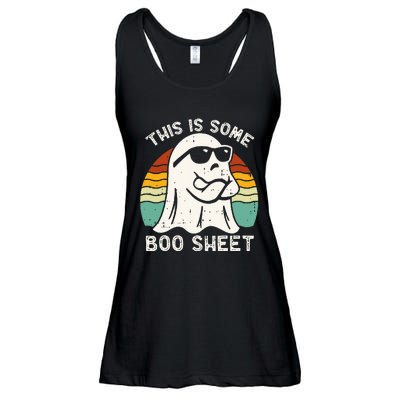 Funny Halloween Boo Ghost Costume This Is Some Boo Sheet Ladies Essential Flowy Tank