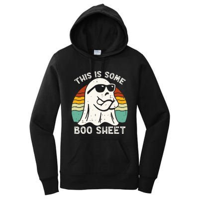 Funny Halloween Boo Ghost Costume This Is Some Boo Sheet Women's Pullover Hoodie