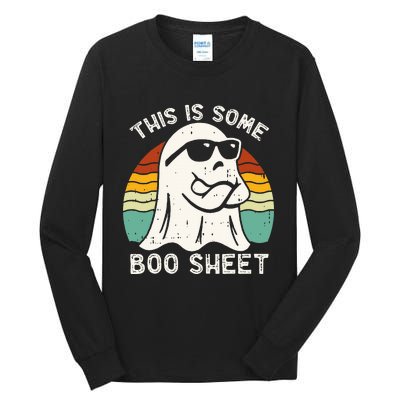 Funny Halloween Boo Ghost Costume This Is Some Boo Sheet Tall Long Sleeve T-Shirt