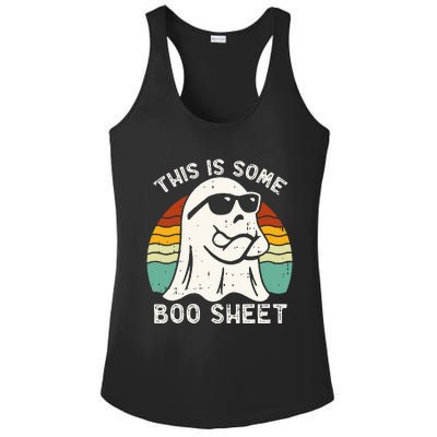 Funny Halloween Boo Ghost Costume This Is Some Boo Sheet Ladies PosiCharge Competitor Racerback Tank