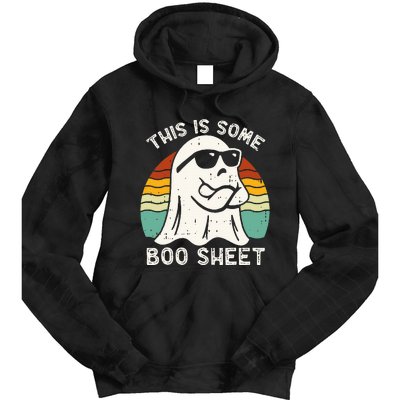 Funny Halloween Boo Ghost Costume This Is Some Boo Sheet Tie Dye Hoodie