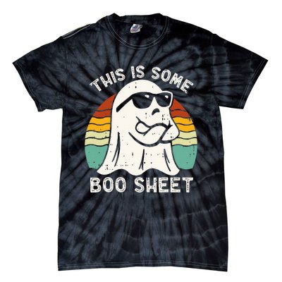 Funny Halloween Boo Ghost Costume This Is Some Boo Sheet Tie-Dye T-Shirt