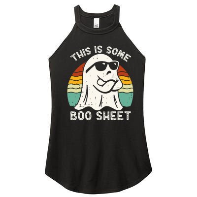 Funny Halloween Boo Ghost Costume This Is Some Boo Sheet Women's Perfect Tri Rocker Tank