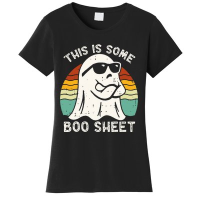 Funny Halloween Boo Ghost Costume This Is Some Boo Sheet Women's T-Shirt